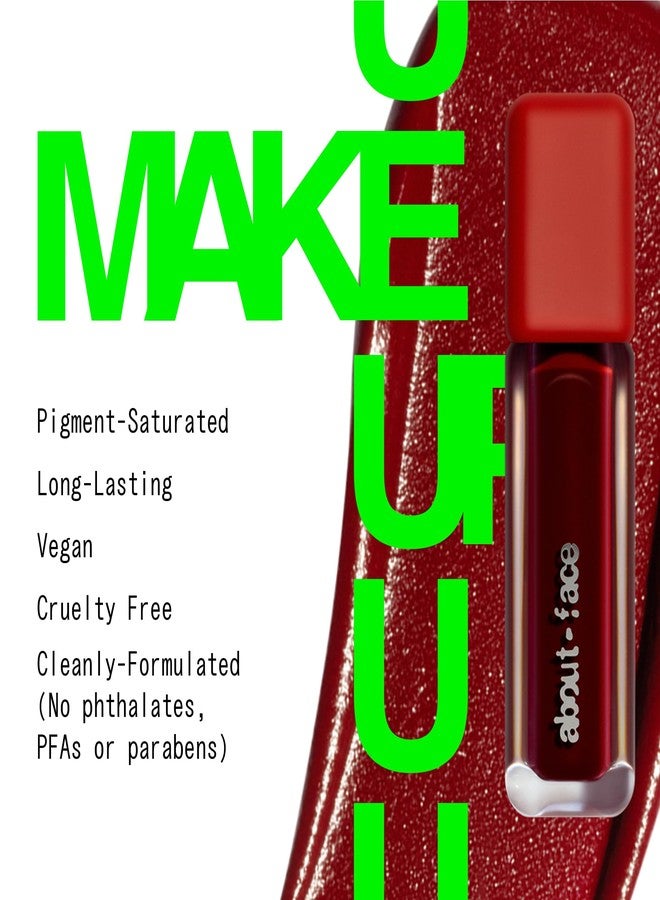 ABOUTFACE about-face Blur Matte Lip Plump – Soft-Matte Liquid Lipstick with Plumping Effect – Hydrating, Vegan, Cruelty-Free, Clean Beauty – 0.2 oz (Petit Rouge - Nude Brown) - Image 3